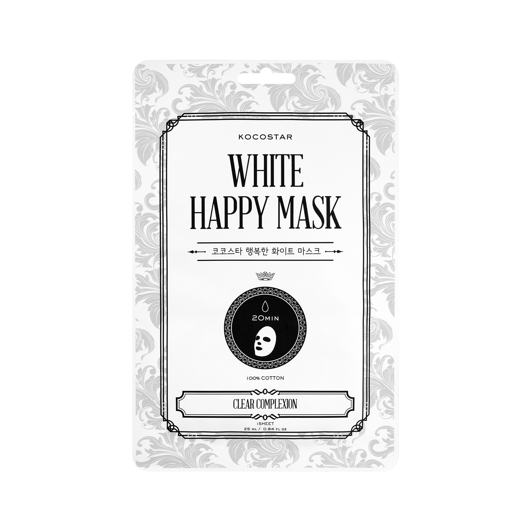 KOCOSTAR - White Happy Mask - 1τεμ.